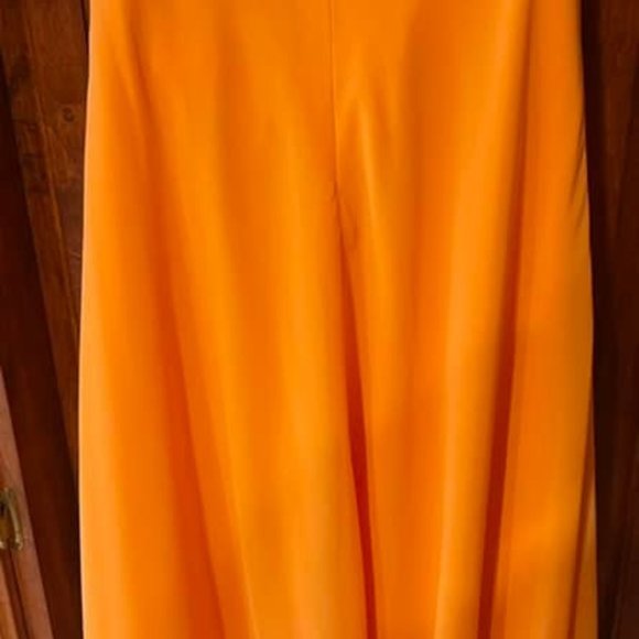 PROM-WEDDINGS--DAVID'S BRIDAL-SZ10- TANGERINE- NEW with tags - Picture 3 of 7